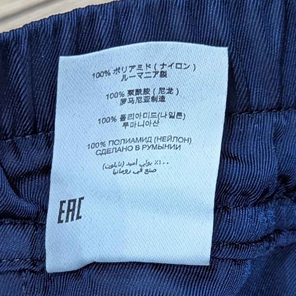 $910 Mens DRIES VAN NOTED "Primo" Nylon Balloon Pants Navy Large - Picture 7 of 9